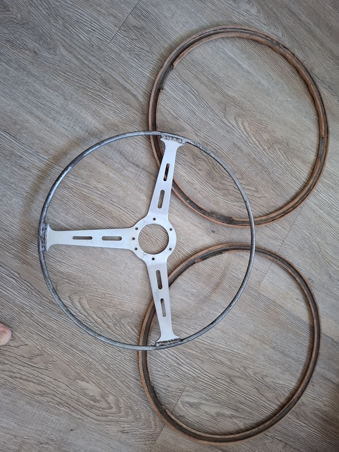 Frame and both half-rims side by side