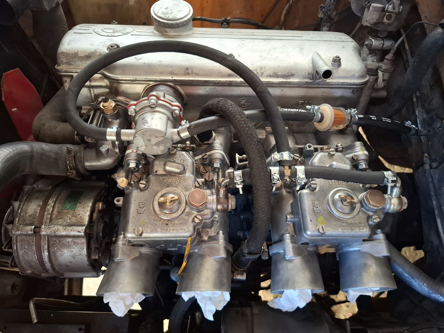 Fuel lines and linkage, 21 April