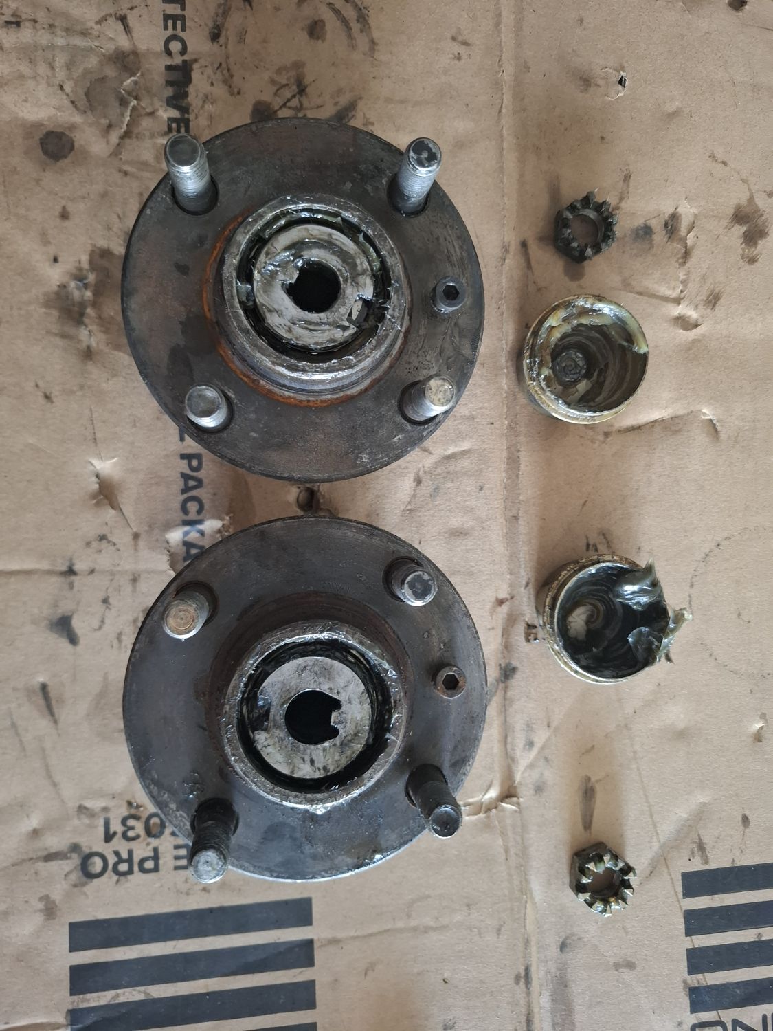 The E21 hubs as they came