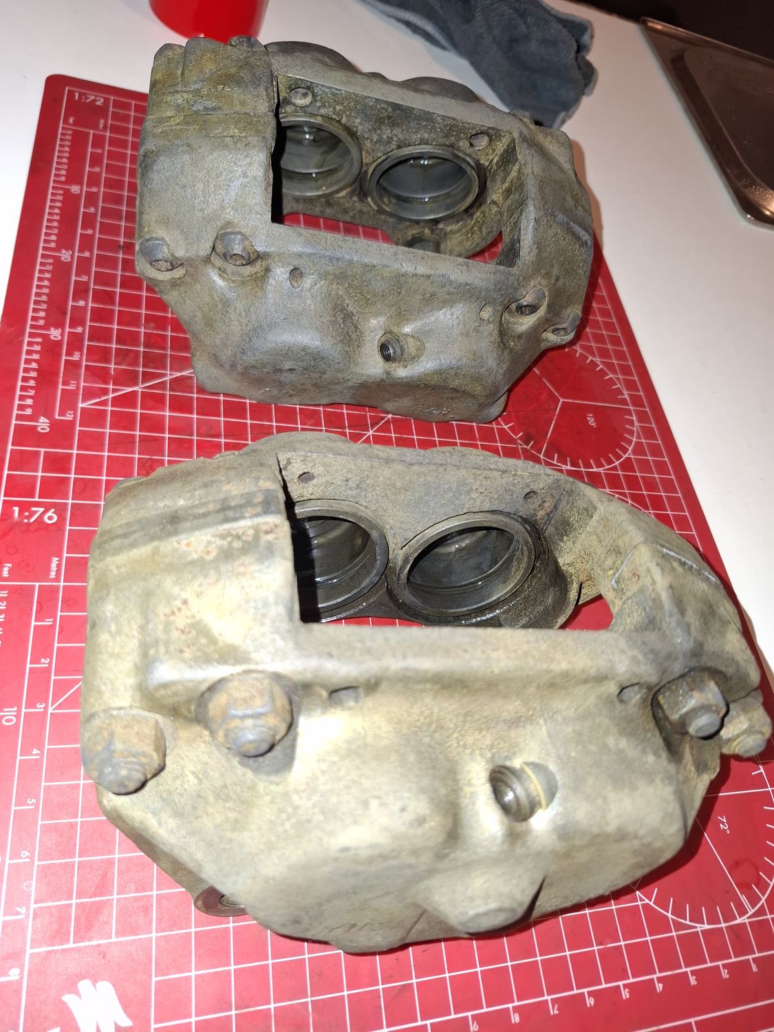 Wire-brushed, ready for paint