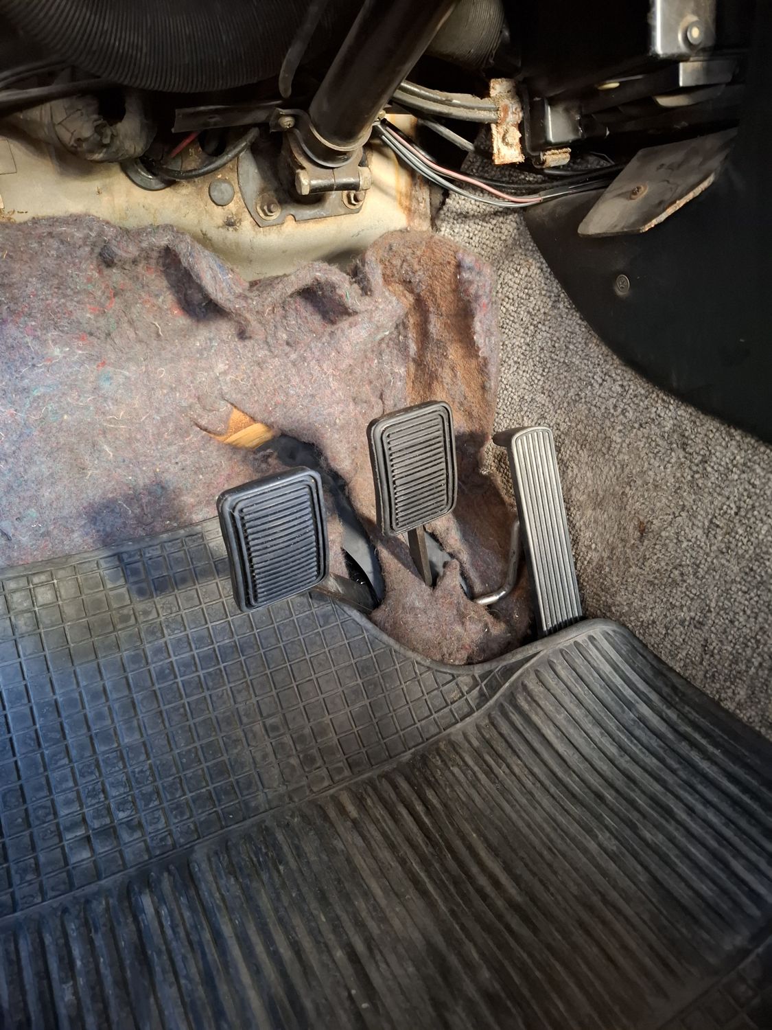 Floor mat back in