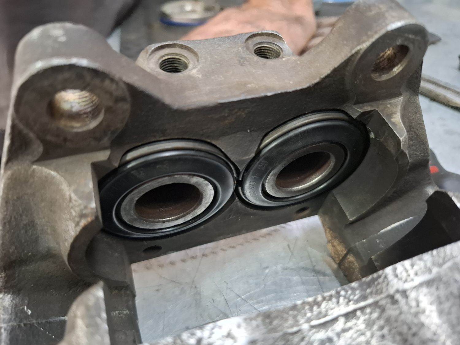 New seals in a rebuilt caliper, 2 September